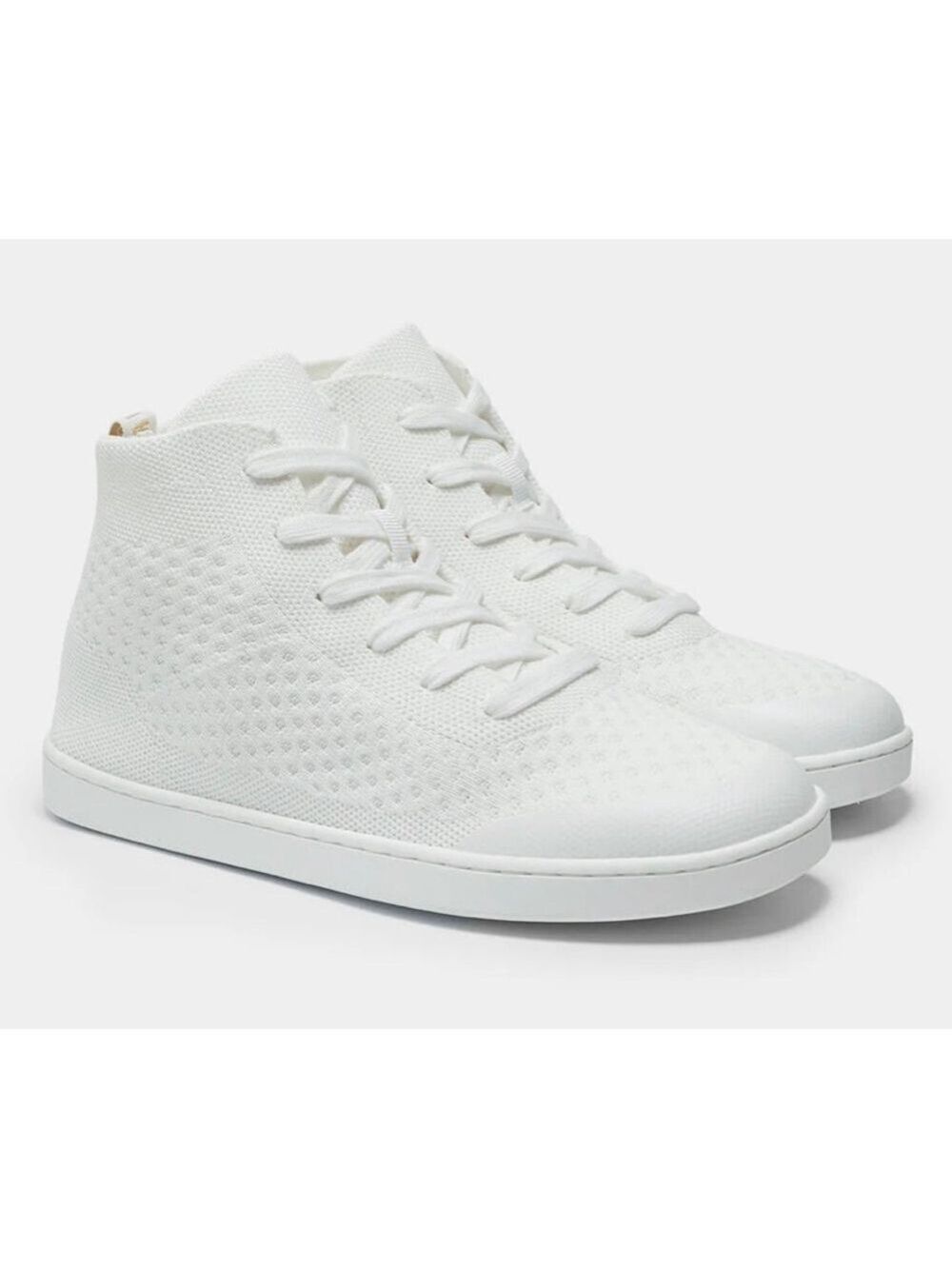 New Women's SUAVS White Digital Knit High Top Sneakers 11